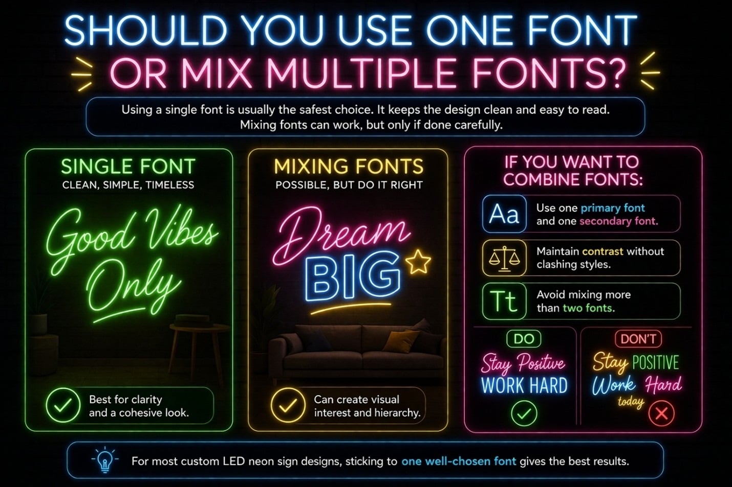Should You Use One Font or Mix Multiple Fonts