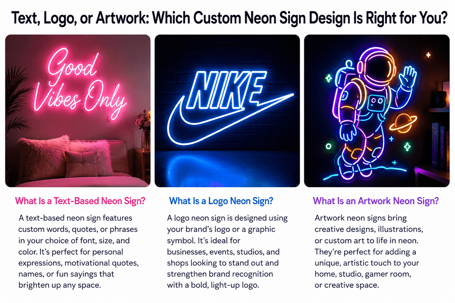 What Is a Text-Based Neon Sign