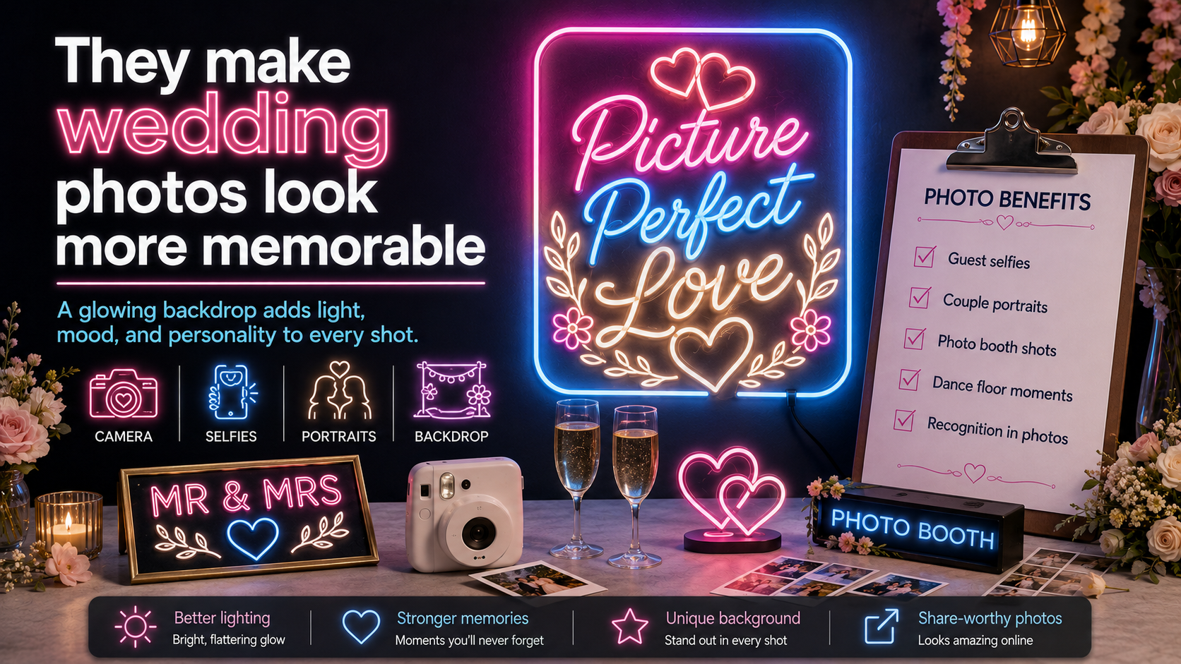 They make wedding photos look more memorable