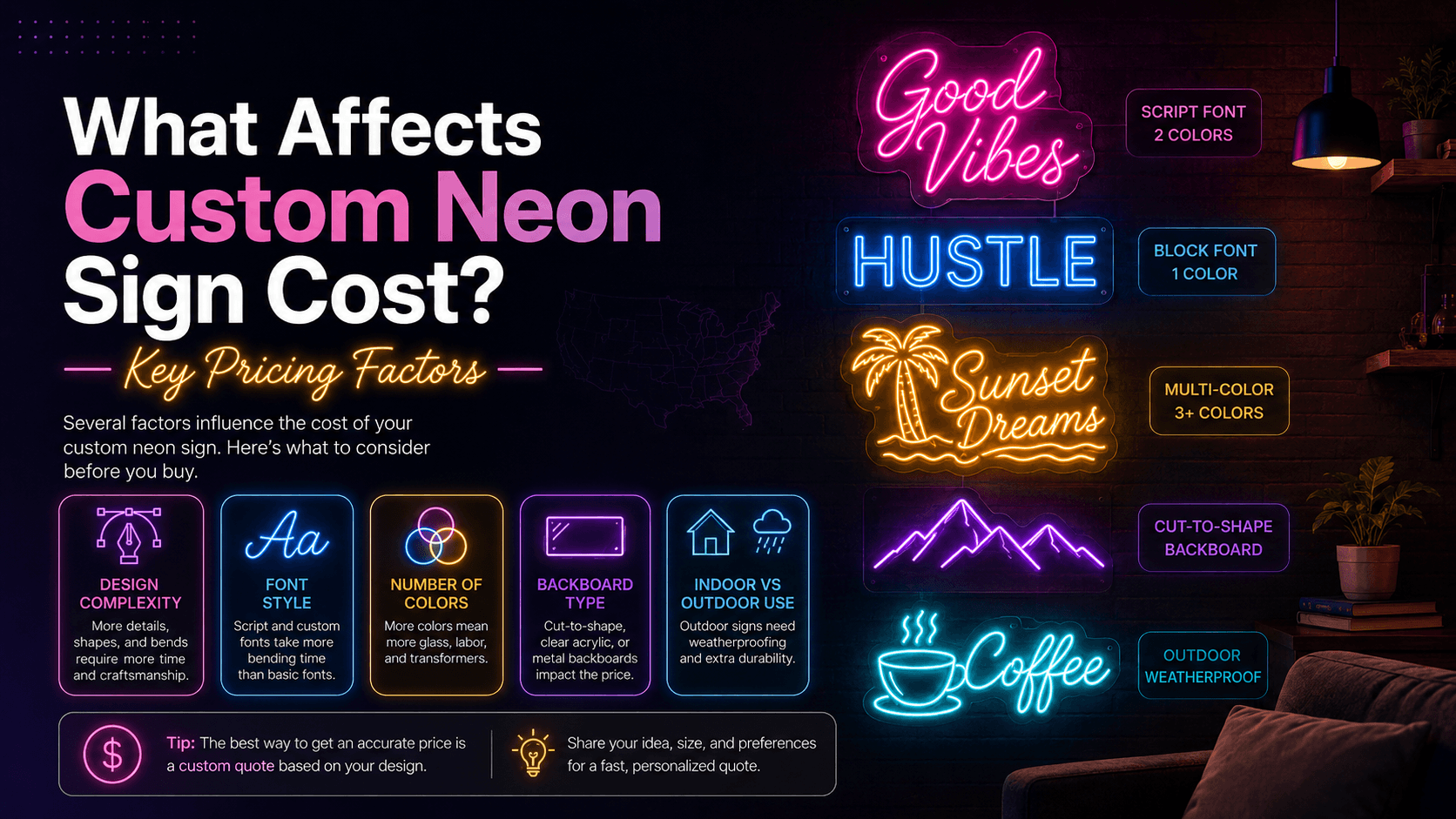 What Affects Custom Neon Sign Cost