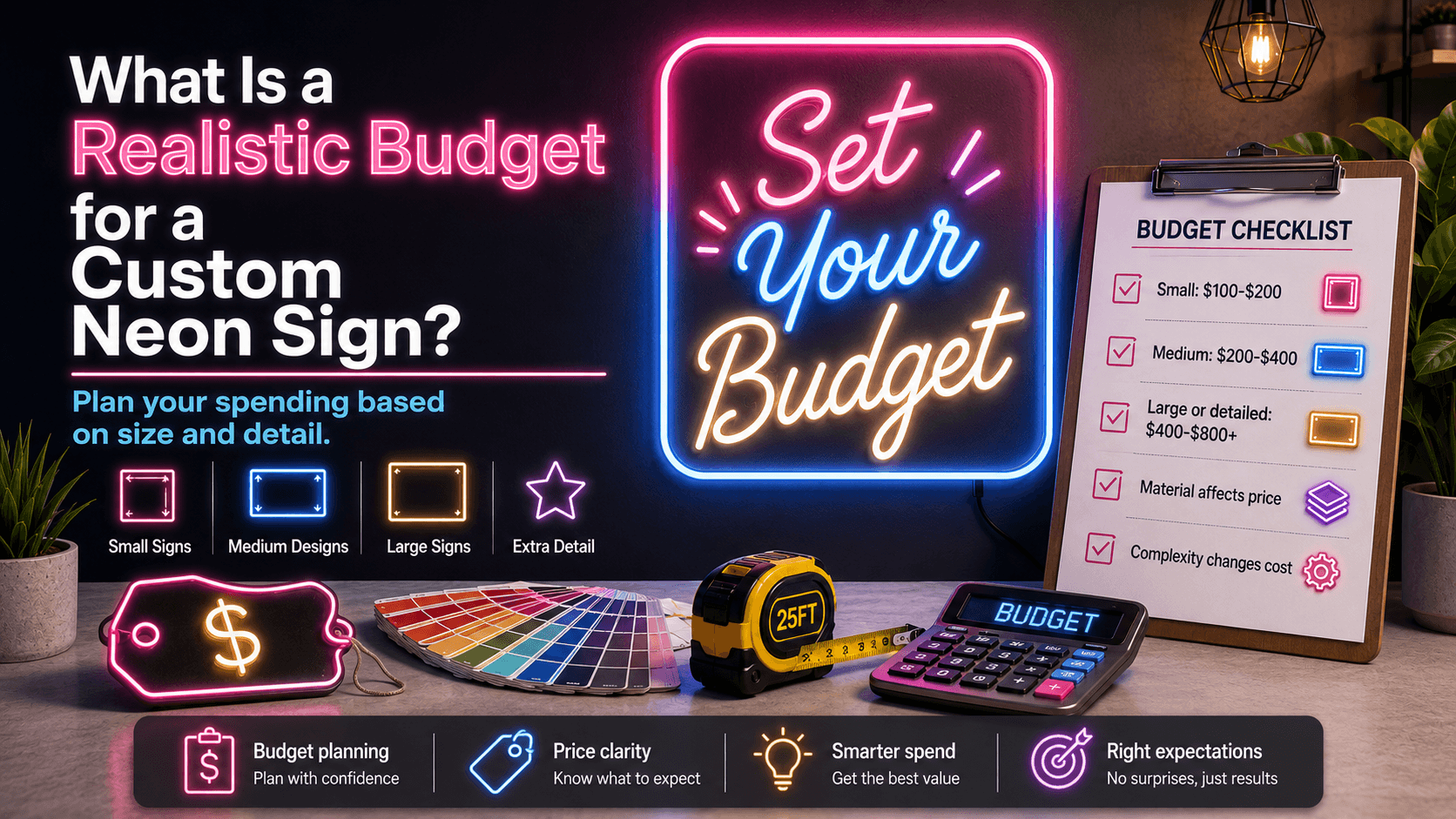 What Is a Realistic Budget for a Custom Neon Sign