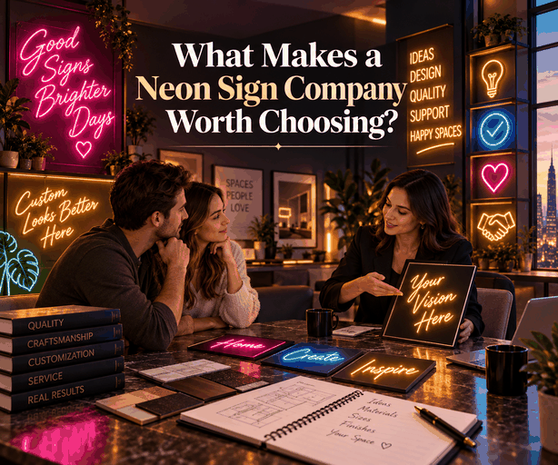 What Makes a Neon Sign Company Worth Choosing?