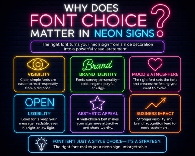 Why Does Font Choice Matter in Neon Signs