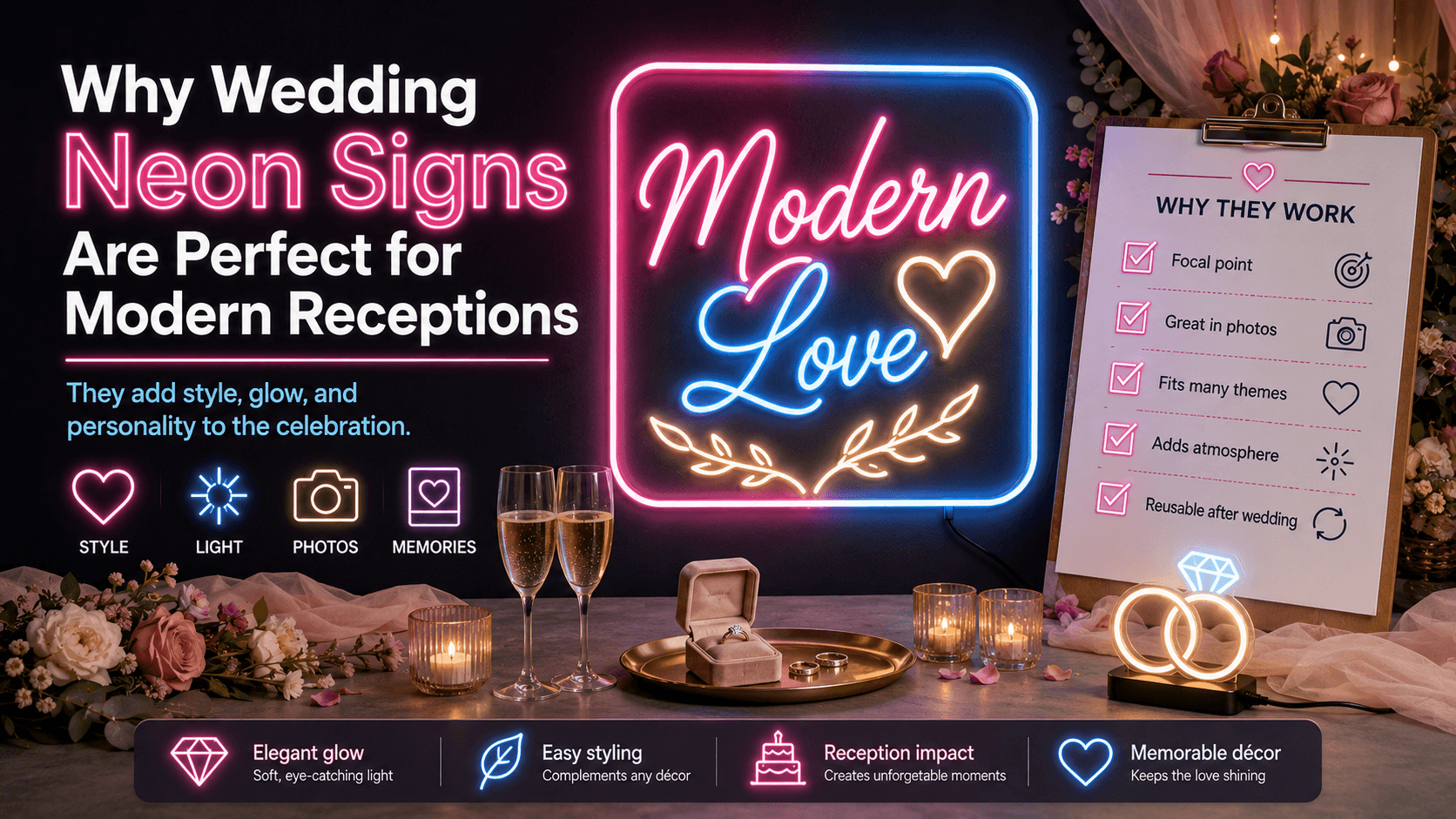 Why Wedding Neon Signs Are Perfect for Modern Receptions