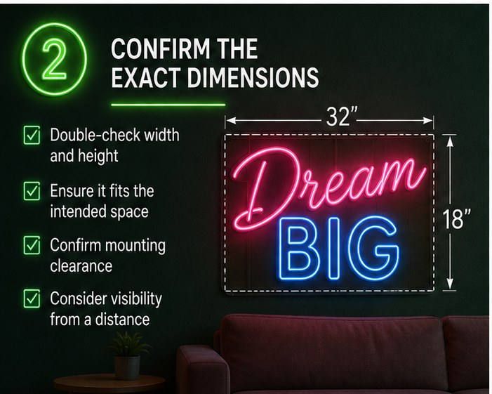Confirm the Exact Dimensions