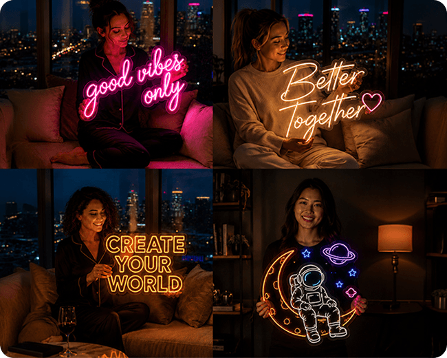 Company Vision neon signs Company Vision neon signs