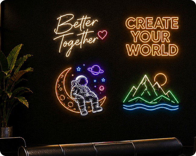 Our Values neon signs Our Values neon signs