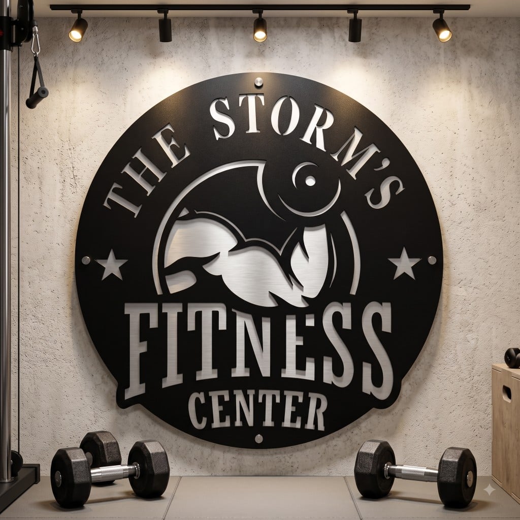 Gym Metal Sign Gym Metal Sign