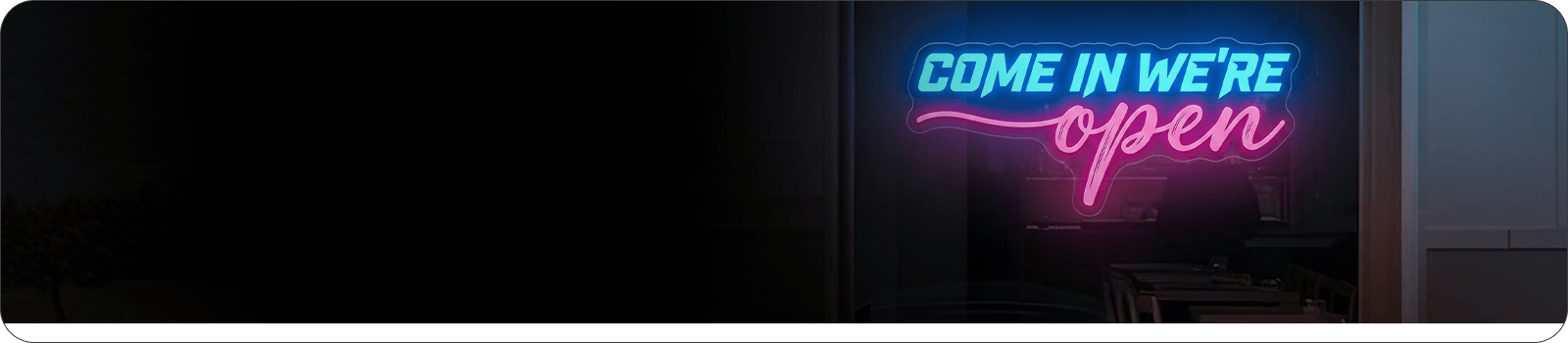 Custom business neon sign Come In We Are Open